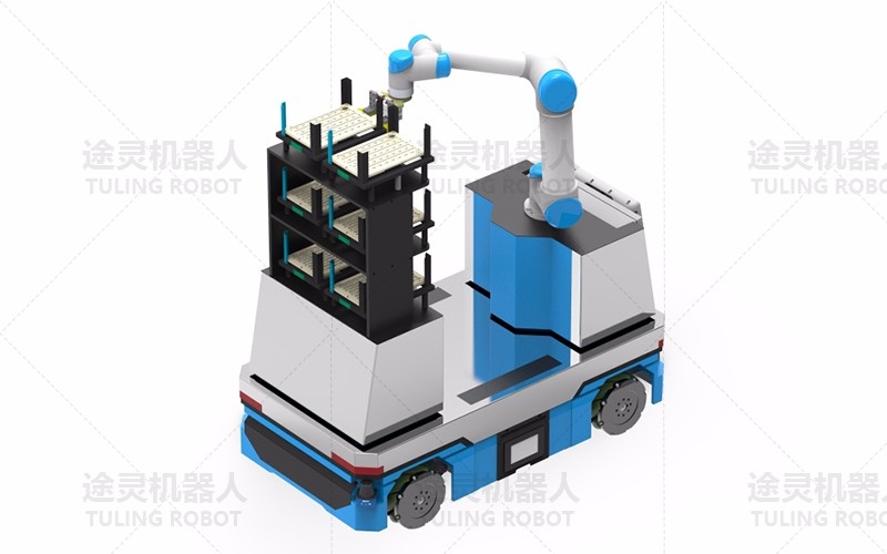 深度定制AGV+机械手配合型
